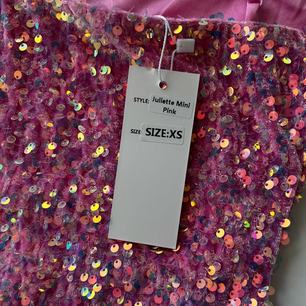 Light Pink Sparkly Homecoming Dress - Picture 4 of 4